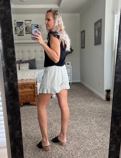 Raelle Ruffle Hem Shorts
