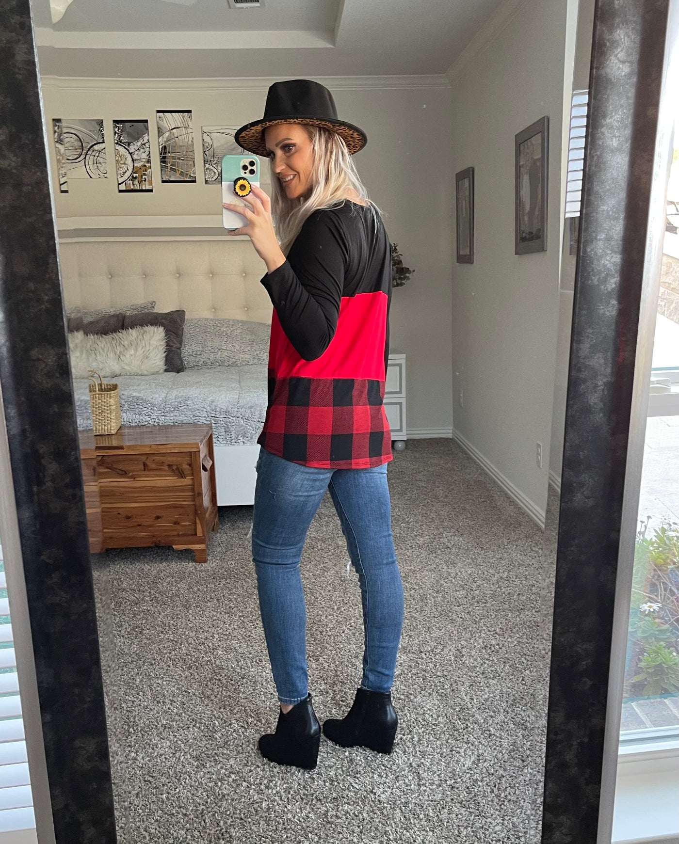 Buffalo plaid 2 patched Judy Blues