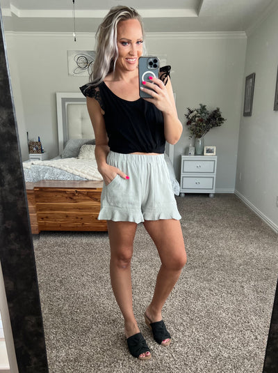 Raelle Ruffle Hem Shorts