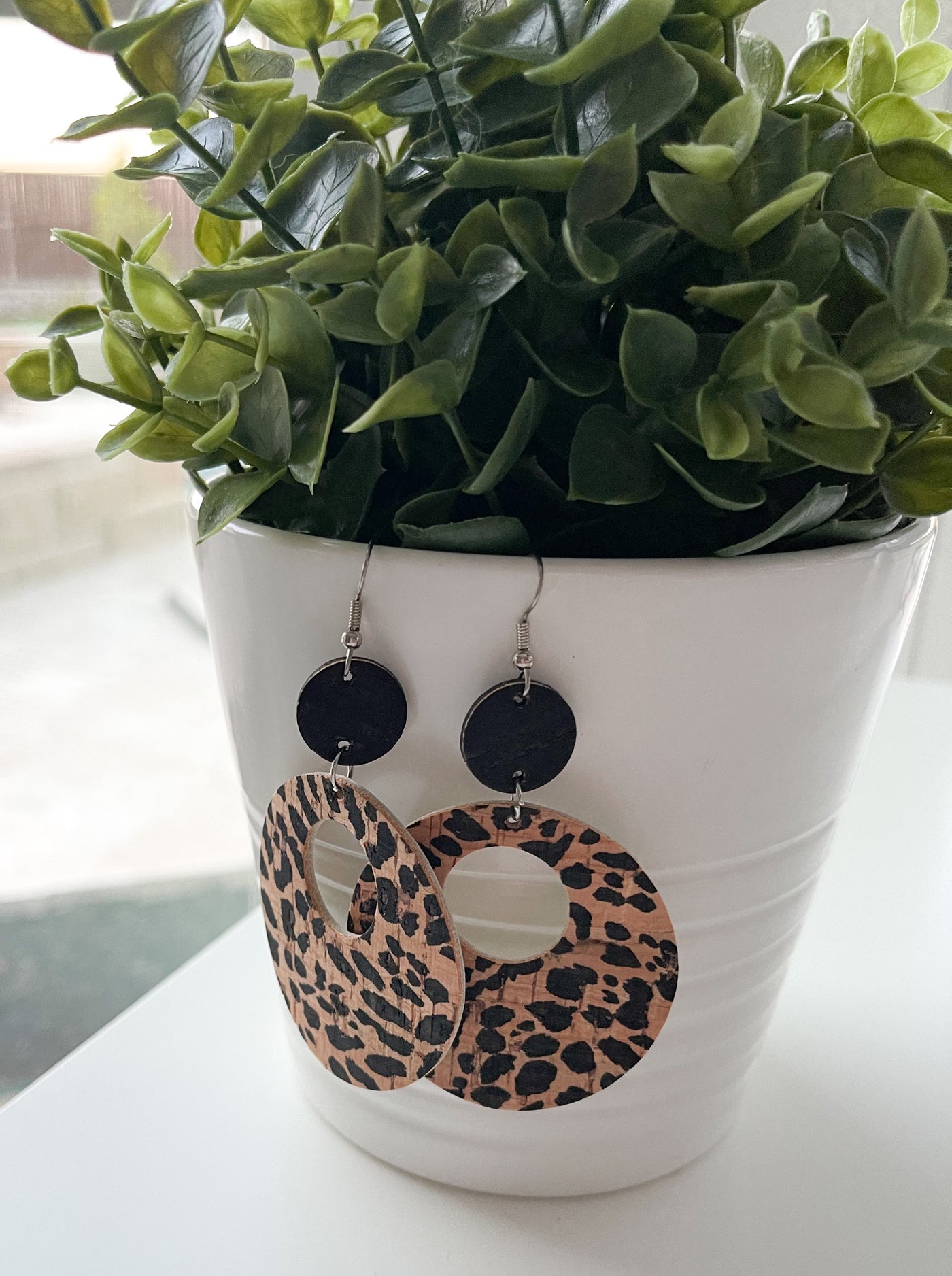 Double circle earrings