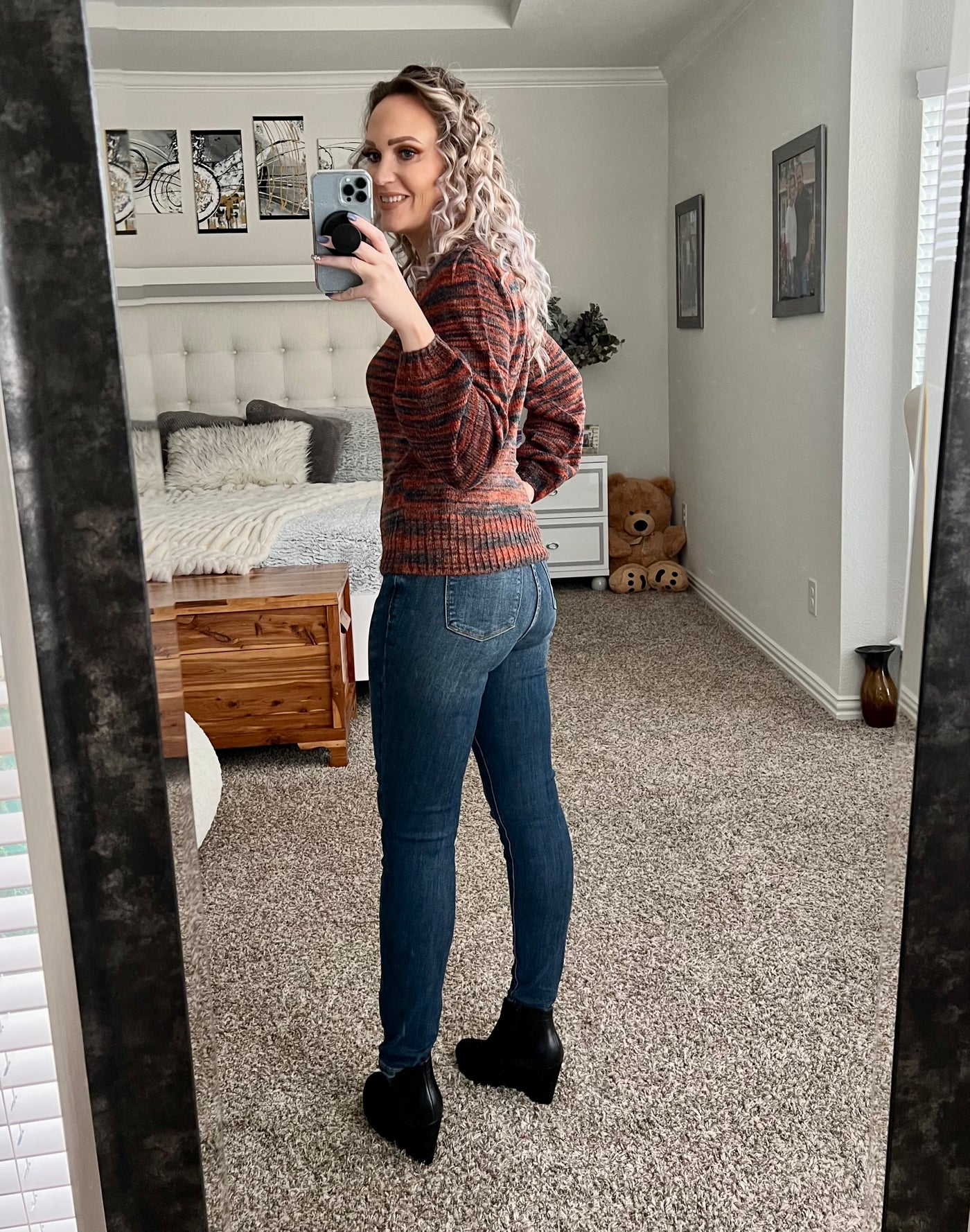Toni heathered knit sweater