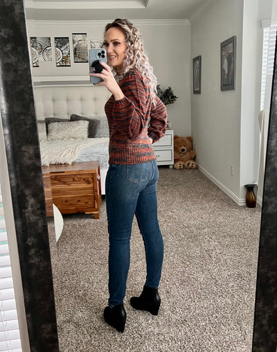 Toni heathered knit sweater