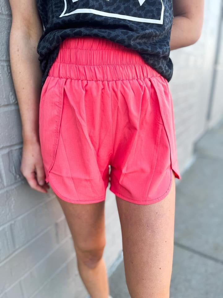 The Vibe Neon Windbreaker Shorts