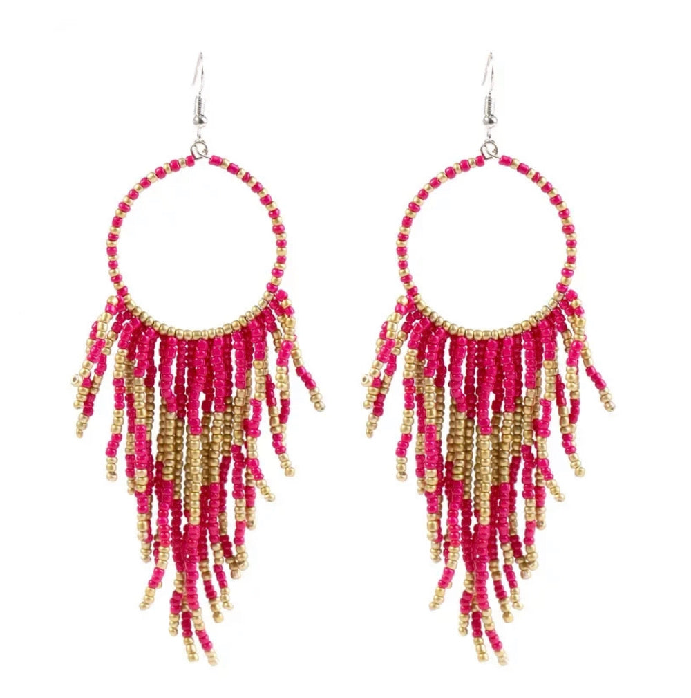 Boho Beaded Earrings