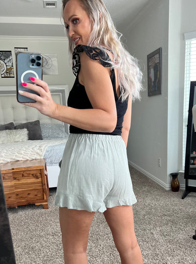 Raelle Ruffle Hem Shorts
